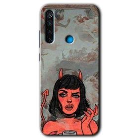 Xiaomi Redmi Note 8T Devil Girl Baskılı Uyumlu Silikon Kılıf