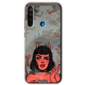 Xiaomi Redmi Note 8T Devil Girl Baskılı Uyumlu Silikon Kılıf