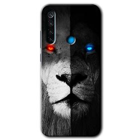 Xiaomi Redmi Note 8T Fire and Ice Lion Baskılı Uyumlu Silikon Kılıf
