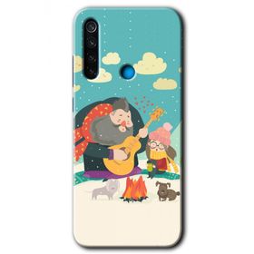 Xiaomi Redmi Note 8T Kış Pikniği Baskılı Uyumlu Silikon Kılıf