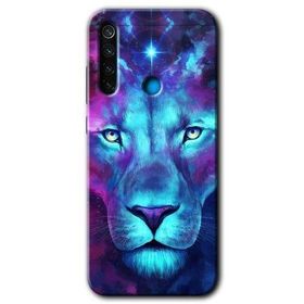Xiaomi Redmi Note 8T Neon Lion Baskılı Uyumlu Silikon Kılıf