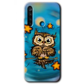 Xiaomi Redmi Note 8T Owl Bird Stars Baskılı Uyumlu Silikon Kılıf