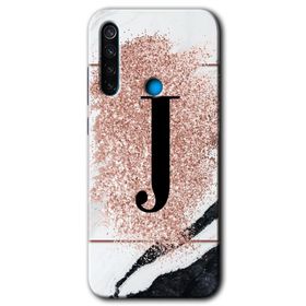 Xiaomi Redmi Note 8T Pembe Mermer Desenli K Harfi Baskılı Uyumlu Silikon Kılıf