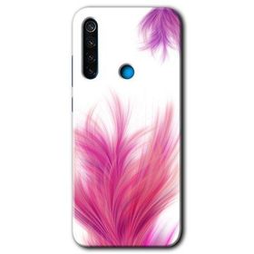 Xiaomi Redmi Note 8T Pembe Tüy Baskılı Uyumlu Silikon Kılıf