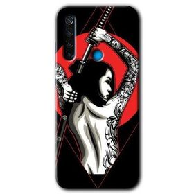 Xiaomi Redmi Note 8T Samurai Girl Baskılı Uyumlu Silikon Kılıf