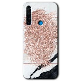 Xiaomi Redmi Note 8T Siyah Gold Mermer Baskılı Uyumlu Silikon Kılıf