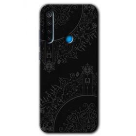 Xiaomi Redmi Note 8T Siyah Mandala Baskılı Uyumlu Silikon Kılıf
