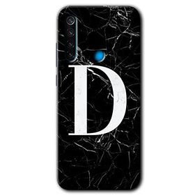 Xiaomi Redmi Note 8T Siyah Mermer Desenli E Harfi Baskılı Uyumlu Silikon Kılıf