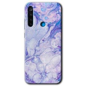 Xiaomi Redmi Note 8T Spots Lilac Baskılı Uyumlu Silikon Kılıf