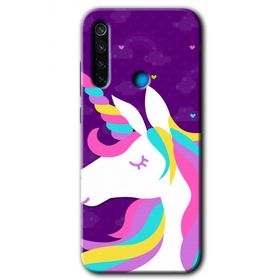 Xiaomi Redmi Note 8T Unicorn Pembe Baskılı Uyumlu Silikon Kılıf
