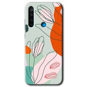 Xiaomi Redmi Note 8T Vektör Çiçekler Baskılı Uyumlu Silikon Kılıf