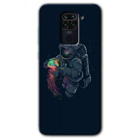 Xiaomi Redmi Note 9 Astronot Kıyafeti Baskılı Uyumlu Silikon Kılıf