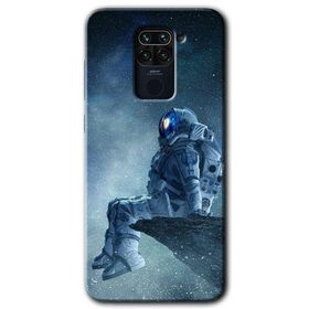 Xiaomi Redmi Note 9 Astronot Yalnızlığı Baskılı Uyumlu Silikon Kılıf
