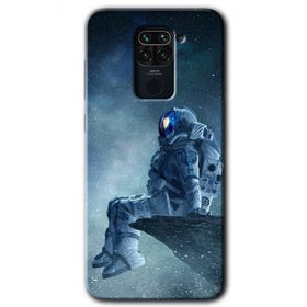 Xiaomi Redmi Note 9 Astronot Yalnızlığı Baskılı Uyumlu Silikon Kılıf