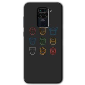 Xiaomi Redmi Note 9 Avengers Minimalism Baskılı Uyumlu Silikon Kılıf