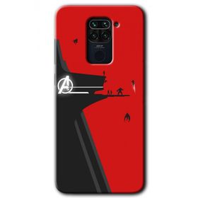 Xiaomi Redmi Note 9 Avengers Tower Baskılı Uyumlu Silikon Kılıf