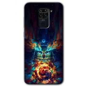 Xiaomi Redmi Note 9 Ballı Baykuş Baskılı Uyumlu Silikon Kılıf