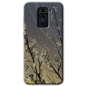 Xiaomi Redmi Note 9 Branches Flowers Baskılı Uyumlu Silikon Kılıf