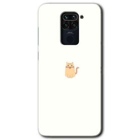 Xiaomi Redmi Note 9 Cat Minimalism Baskılı Uyumlu Silikon Kılıf
