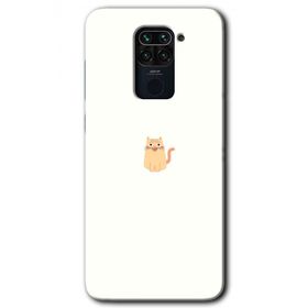 Xiaomi Redmi Note 9 Cat Minimalism Baskılı Uyumlu Silikon Kılıf