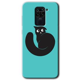 Xiaomi Redmi Note 9 Cat Vector Baskılı Uyumlu Silikon Kılıf