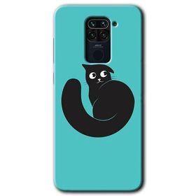 Xiaomi Redmi Note 9 Cat Vector Baskılı Uyumlu Silikon Kılıf