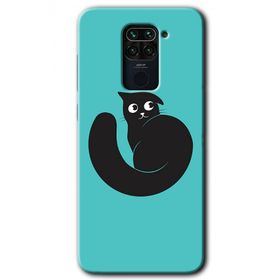 Xiaomi Redmi Note 9 Cat Vector Baskılı Uyumlu Silikon Kılıf