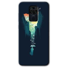 Xiaomi Redmi Note 9 City Bird Sky Baskılı Uyumlu Silikon Kılıf