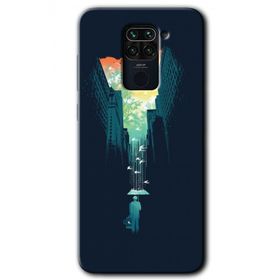 Xiaomi Redmi Note 9 City Bird Sky Baskılı Uyumlu Silikon Kılıf