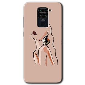 Xiaomi Redmi Note 9 Çizim Silüet Baskılı Uyumlu Silikon Kılıf
