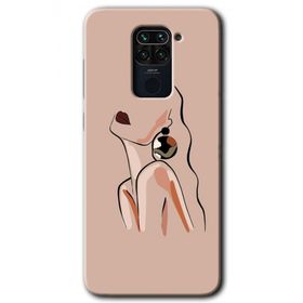 Xiaomi Redmi Note 9 Çizim Silüet Baskılı Uyumlu Silikon Kılıf
