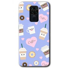 Xiaomi Redmi Note 9 Coffee Cake Baskılı Uyumlu Silikon Kılıf