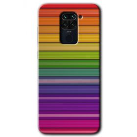 Xiaomi Redmi Note 9 Colorful Lines Baskılı Uyumlu Silikon Kılıf