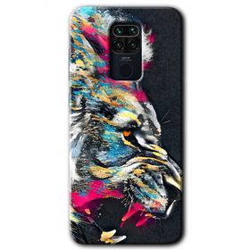 Xiaomi Redmi Note 9 Colorfull Aslan Baskılı Uyumlu Silikon Kılıf