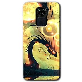 Xiaomi Redmi Note 9 Digital Dragon Baskılı Uyumlu Silikon Kılıf
