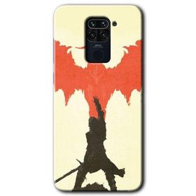 Xiaomi Redmi Note 9 Dragon Hunter 1 Baskılı Uyumlu Silikon Kılıf
