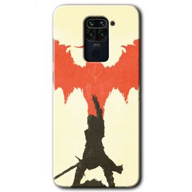 Xiaomi Redmi Note 9 Dragon Hunter 1 Baskılı Uyumlu Silikon Kılıf