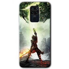 Xiaomi Redmi Note 9 Dragon Hunter Baskılı Uyumlu Silikon Kılıf