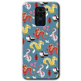 Xiaomi Redmi Note 9 Funky Dragon Baskılı Uyumlu Silikon Kılıf