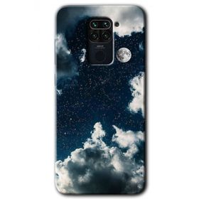 Xiaomi Redmi Note 9 Gece Gökyüzü Baskılı Uyumlu Silikon Kılıf