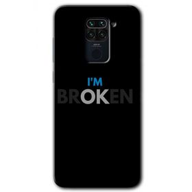 Xiaomi Redmi Note 9 Im Broken Baskılı Uyumlu Silikon Kılıf