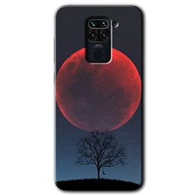 Xiaomi Redmi Note 9 Kanlı Ay Baskılı Uyumlu Silikon Kılıf