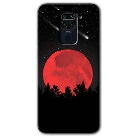 Xiaomi Redmi Note 9 Kanlı Ay Baskılı Uyumlu Silikon Kılıf