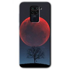 Xiaomi Redmi Note 9 Kanlı Ay Baskılı Uyumlu Silikon Kılıf