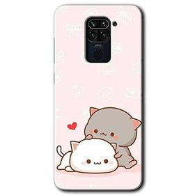 Xiaomi Redmi Note 9 Kedi Aşkı Baskılı Uyumlu Silikon Kılıf