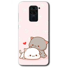 Xiaomi Redmi Note 9 Kedi Aşkı Baskılı Uyumlu Silikon Kılıf