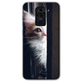 Xiaomi Redmi Note 9 Kedi Bakışı Baskılı Uyumlu Silikon Kılıf