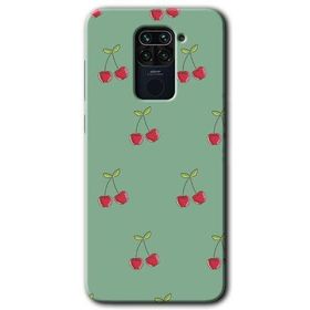 Xiaomi Redmi Note 9 Kiraz Berry Baskılı Uyumlu Silikon Kılıf