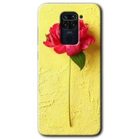 Xiaomi Redmi Note 9 Kırmızı Gül Baskılı Uyumlu Silikon Kılıf