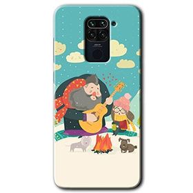 Xiaomi Redmi Note 9 Kış Pikniği Baskılı Uyumlu Silikon Kılıf